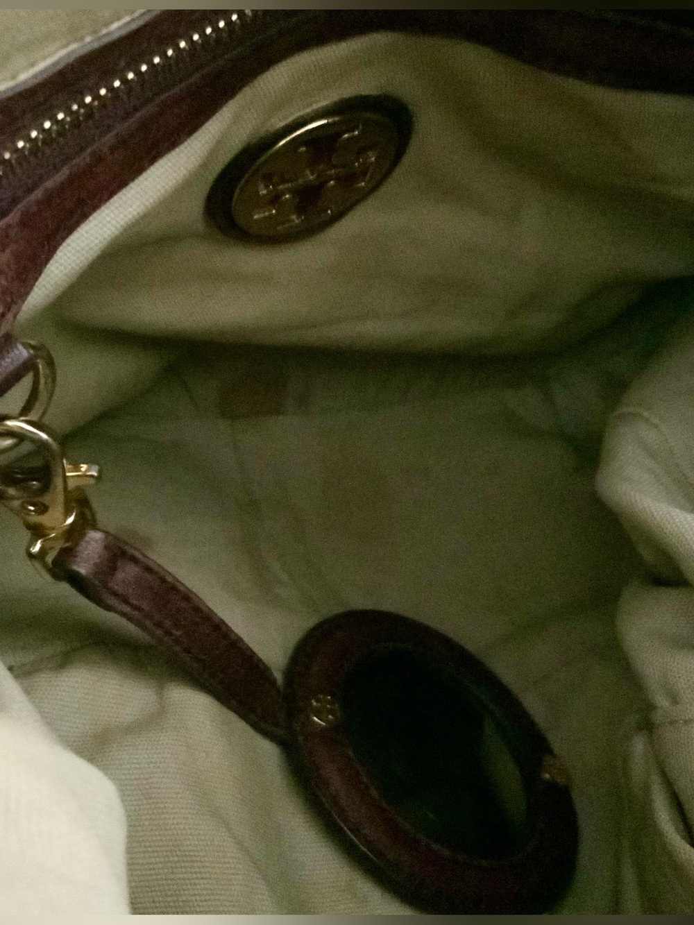 TORY BURCH VERONA COGNAC CROSSBODY SATCHEL BAG - Picture 12 of 15